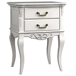 Тумба прикроватная белого цвета из массива бука в стиле прованс White Provence варинант исполнения - 1 | Loft Concept в Нижнем Новгороде