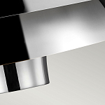 Подвесной светильник с широким многоярусным металлическим плафоном цвета никель в современном стиле Feiss варинант исполнения - 5 | Loft Concept в Нижнем Новгороде