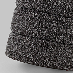 Пуф Three Gray в ткани букле серого цвета варинант исполнения - 6 | Loft Concept в Нижнем Новгороде