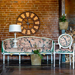 Часы настенные из металла в стиле лофт Clock with History варинант исполнения - 4 | Loft Concept в Нижнем Новгороде