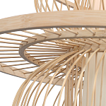 Подвесной светильник фигурный из деревянных прутьев с плафоном из натуральной ткани Light Inside the Cell варинант исполнения - 6 | Loft Concept в Нижнем Новгороде