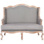 Диван двухместный из массива бука светло-серый Solid Luxury варинант исполнения - 1 | Loft Concept в Нижнем Новгороде