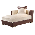 Элитарная современная кушетка Birmingham с кожаными вставками  варинант исполнения - 1 | Loft Concept в Нижнем Новгороде