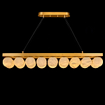 Люстра линейная прямоугольная с сферическими плафонами Phased Spheres варинант исполнения - 2 | Loft Concept в Нижнем Новгороде