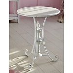 Столик белый кованный в прованском стиле Vaucluse варинант исполнения - 5 | Loft Concept в Нижнем Новгороде