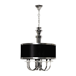 Люстра подвесная круглая с черным абажуром и чашей крепления в форме многогранника Natural Concepts варинант исполнения - 2 | Loft Concept в Нижнем Новгороде