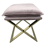 Пуф велюровый на металлическом основании Meekness варинант исполнения - 1 | Loft Concept в Нижнем Новгороде