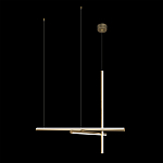 Люстра с 3-мя  пересекающимися цилиндрическими плафонами на тонких тросах Trumpet tube варинант исполнения - 7 | Loft Concept в Нижнем Новгороде