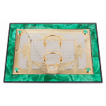 Настольный письменный набор из малахита и долерита с декором в виде герба России Leader Organizer варинант исполнения - 4 | Loft Concept в Нижнем Новгороде