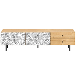 Длинная ТВ-тумба с принтом на ящиках Elise TV Stand варинант исполнения - 8 | Loft Concept в Нижнем Новгороде