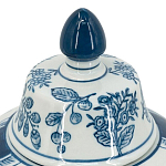 Ваза с крышкой и голубым цветочным рисунком на белом фоне Blue & White Ornament варинант исполнения - 3 | Loft Concept в Нижнем Новгороде
