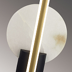 Бра с круглым плафоном из алебастра и бронзовой декоративной стрекозой 45 Alaris  варинант исполнения - 6 | Loft Concept в Нижнем Новгороде