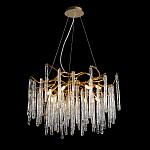 Люстра на подвесе с каркасом из металла и прозрачными подвесками из стекла Droplet Chandelier варинант исполнения - 2 | Loft Concept в Нижнем Новгороде