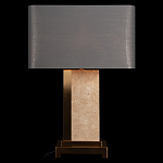 Настольная лампа с основанием из натурального камня c серым прямоугольным абажуром Lapis Tiburtinus варинант исполнения - 2 | Loft Concept в Нижнем Новгороде