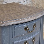 Прикроватная тумба из массива березы серая Grey Montmartre Provence Bedside Table варинант исполнения - 2 | Loft Concept в Нижнем Новгороде
