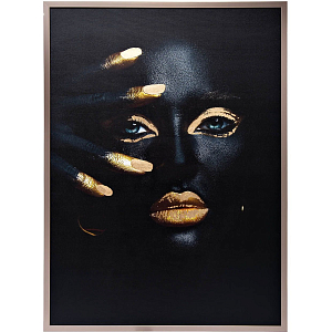 Холст с росписью потали The Black Lady