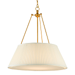 Подвесной светильник светодиодный с фактурным тканевым конусообразным абажуром White Fabric Lampshade варинант исполнения - 3 | Loft Concept в Нижнем Новгороде