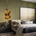 Люстра креативная из дисков цвета латунь Constellation Light and Style варинант исполнения - 3 | Loft Concept в Нижнем Новгороде