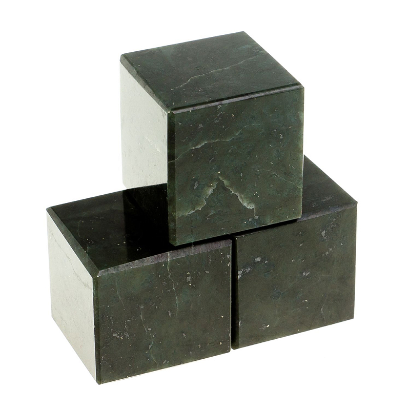 Камни для охлаждения виски из чёрного змеевика Natural Stone Cube Черный в Нижнем Новгороде | Loft Concept 