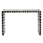 Консоль Дизайнерская Kenya Console ZEBRA Bone Inlay black варинант исполнения - 1 | Loft Concept в Нижнем Новгороде