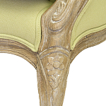 Кресло Ava Classical Armchair green striped flax варинант исполнения - 5 | Loft Concept в Нижнем Новгороде