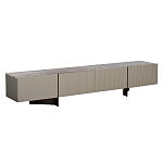 Тумба под телевизор серая с мраморной столешницей Uniqueness Marble варинант исполнения - 1 | Loft Concept в Нижнем Новгороде