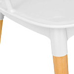 Пластиковый стул на ножках из массива бука Ferret Spiral White варинант исполнения - 5 | Loft Concept в Нижнем Новгороде