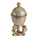 Шкатулка на величественных львах из фарфора с бронзовыми элементами Eden Garden варинант исполнения - 4 | Loft Concept в Нижнем Новгороде