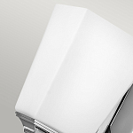 Бра с белым матовым плафоном на прямоугольном основании цвета хром Hinkley варинант исполнения - 4 | Loft Concept в Нижнем Новгороде