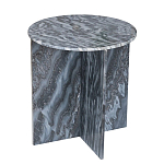 Столик кофейный с столешницей из черного мрамора Compact Black Marble Table варинант исполнения - 2 | Loft Concept в Нижнем Новгороде