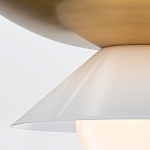 Подвесной светильник латунного цвета с конусовидным белым плафоном Quintiesse варинант исполнения - 10 | Loft Concept в Нижнем Новгороде