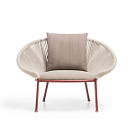 Дизайнерское уличное кресло с веревочной спинкой PETALO Armchair варинант исполнения - 6 | Loft Concept в Нижнем Новгороде