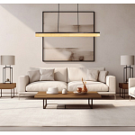 Подвесной светильник линейный из натурального камня Perfection of Geometry варинант исполнения - 8 | Loft Concept в Нижнем Новгороде