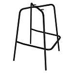 Барный стул со спинкой и подлокотниками на 4-х металлических ножках Douglas Rhombus Серый Велюр варинант исполнения - 5 | Loft Concept в Нижнем Новгороде