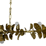 Линейная люстра Brass Eucalyptus Branches Lighting Chandelier варинант исполнения - 3 | Loft Concept в Нижнем Новгороде