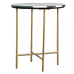 Столик приставной с круглой столешницей с полосатым узором Tabletops with Striped Pattern варинант исполнения - 1 | Loft Concept в Нижнем Новгороде