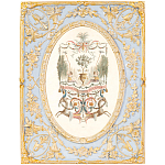 Декоративный постер в раме с рельефным растительным узором арабески New Collection of Arabesques Poster варинант исполнения - 1 | Loft Concept в Нижнем Новгороде