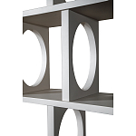 Белый дизайнерский Стеллаж Ring White Wood Bookcase варинант исполнения - 3 | Loft Concept в Нижнем Новгороде