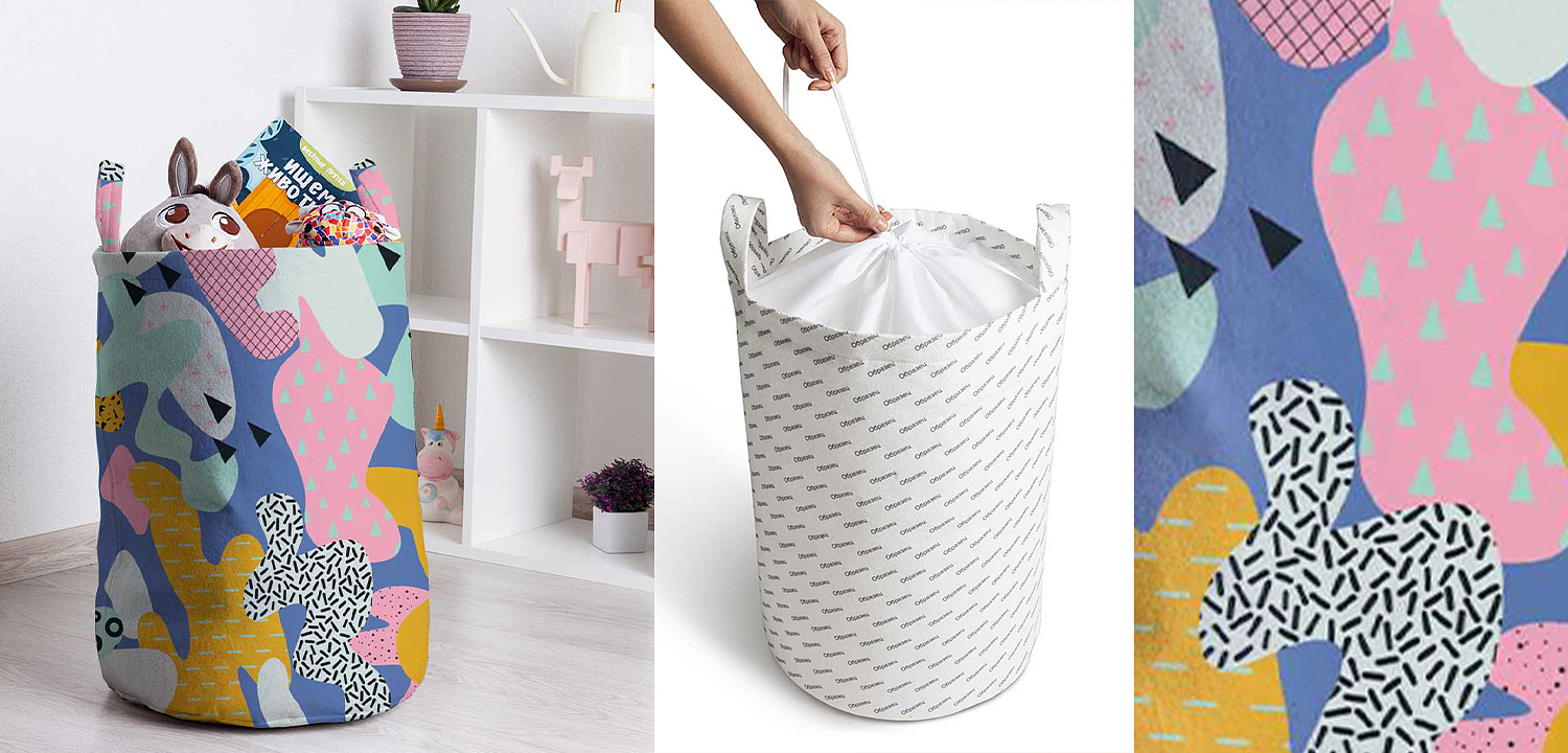 Корзина Pastel Abstraction Basket Корзина Pastel Abstraction Basket - Loft-Concept в Нижнем Новгороде