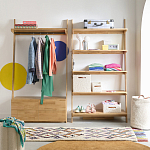 Корзина для белья из ткани букле Boucle Organizers Round варинант исполнения - 3 | Loft Concept в Нижнем Новгороде