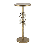 Столик золотистый с цветочной композицией на основании Forest Fairy Tale варинант исполнения - 3 | Loft Concept в Нижнем Новгороде