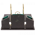 Настольный письменный набор из змеевика с часами Successful Leader варинант исполнения - 3 | Loft Concept в Нижнем Новгороде