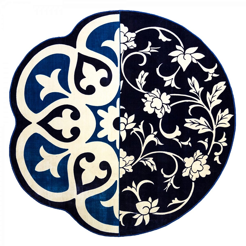 Ковер Seletti Hybrid Andria Синий Белый в Нижнем Новгороде | Loft Concept 