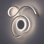 Бра белого цвета с изогнутыми световыми линиями и круглым основанием Luke Lampco Tracer Lamp варинант исполнения - 2 | Loft Concept в Нижнем Новгороде