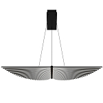 Люстра в виде распахнутых крыльев из тонких металлических планок Flight of Freedom варинант исполнения - 9 | Loft Concept в Нижнем Новгороде