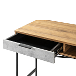 Стол рабочий в стиле лофт с ящиком и нишей для хранения Urban Style Space варинант исполнения - 3 | Loft Concept в Нижнем Новгороде