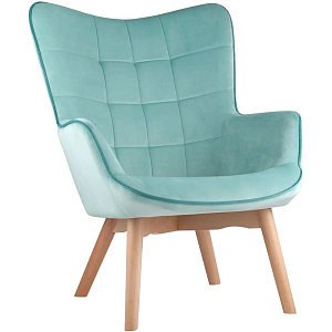 Кресло Cordelia голубой велюр