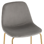 Барный стул на золотистых ножках VENDRAMIN Grey варинант исполнения - 6 | Loft Concept в Нижнем Новгороде