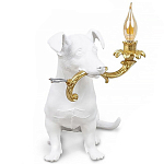 Настольная лампа в виде щенка Puppy White Table Lamp варинант исполнения - 1 | Loft Concept в Нижнем Новгороде