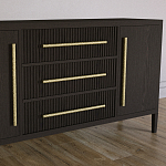 Буфет Primo с тремя ящиками и двумя фасадами Темный орех варинант исполнения - 3 | Loft Concept в Нижнем Новгороде